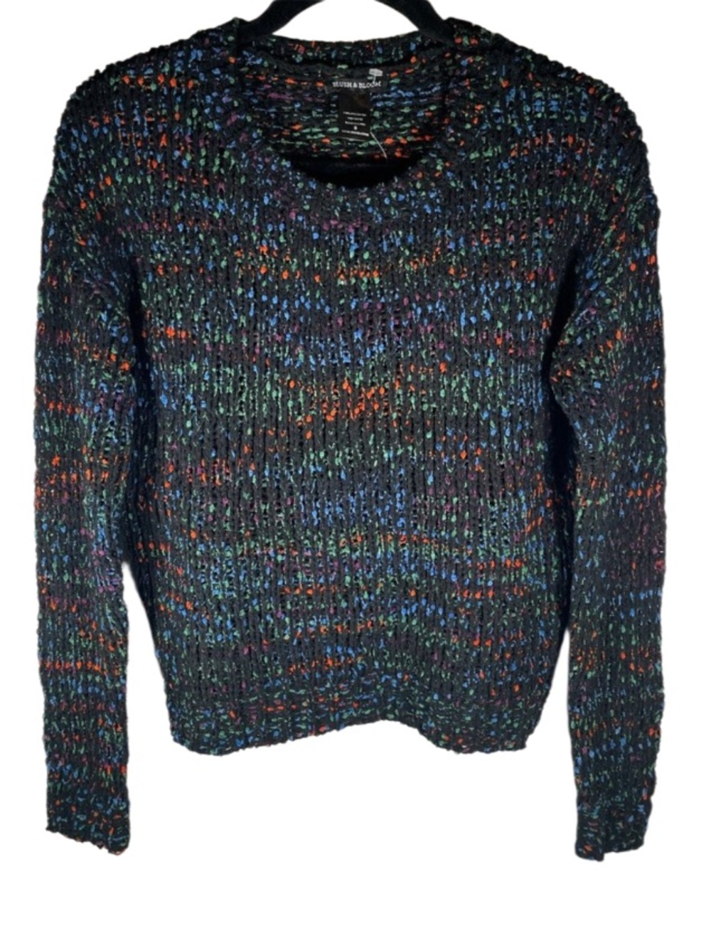 NWT! Blush & Bloom Chenille Confetti Crewneck Sweater